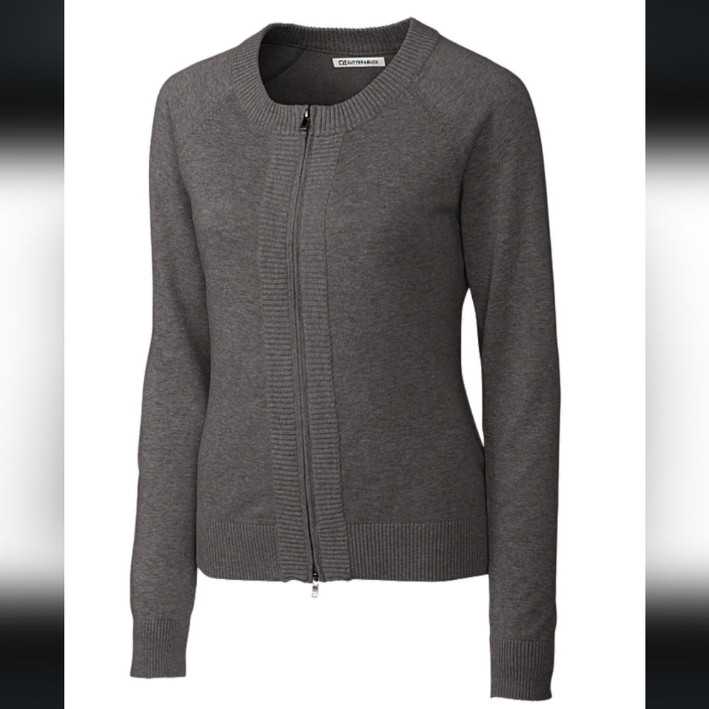 Cutter & Buck Broadview Cardigan - Charcoal Grey